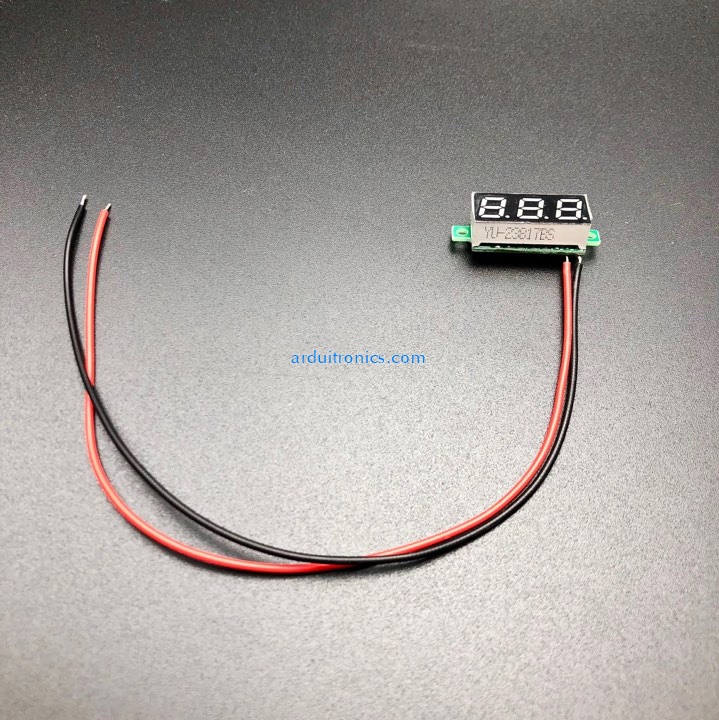 0.28" Digital DC volt meter 2.4-30V โวลต์มิเตอร์ 2.4-30V ขนาด 0.28 นิ้ว (สีแดง)