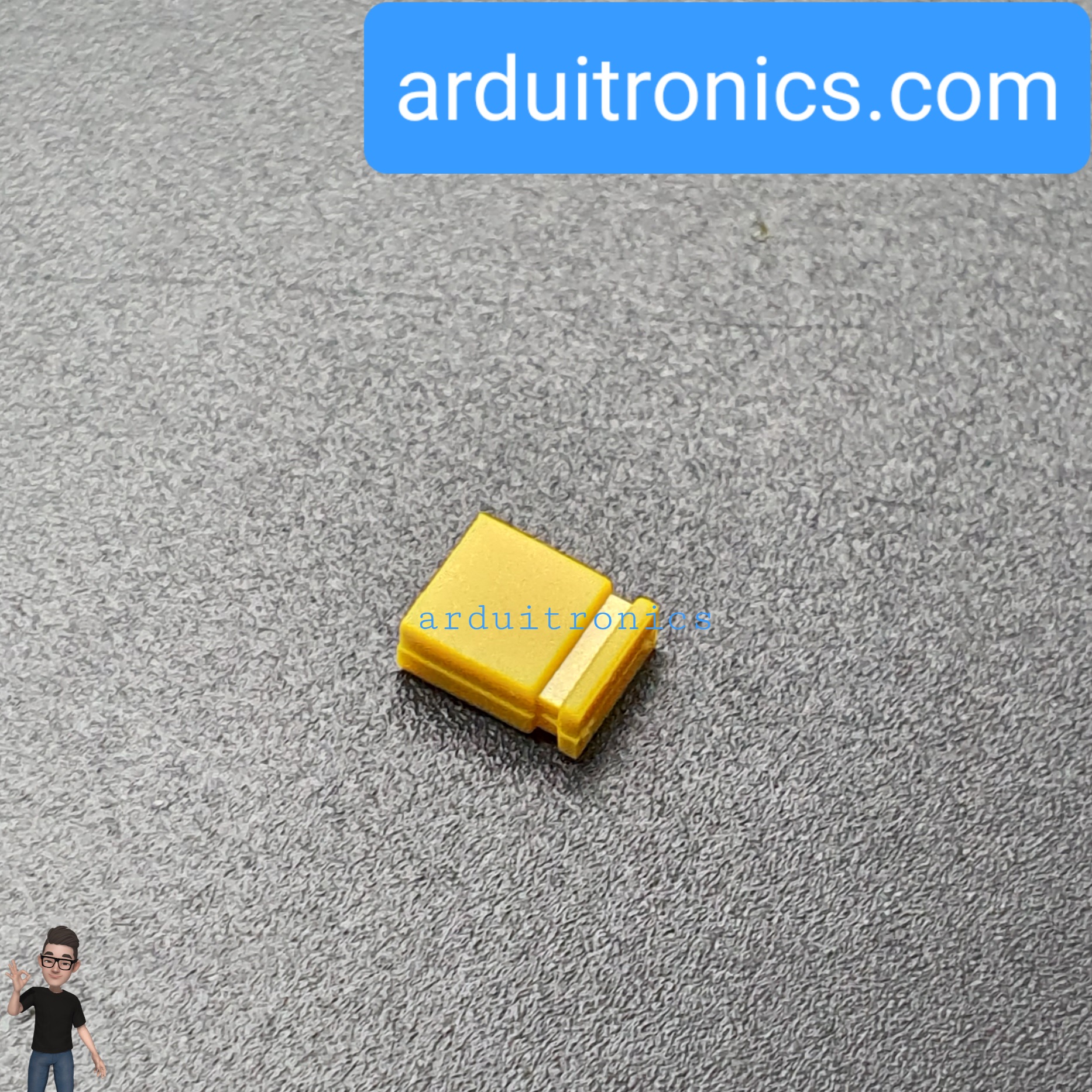 Pin Jumper - 2 Pin (ปลายปิด สีเหลือง)