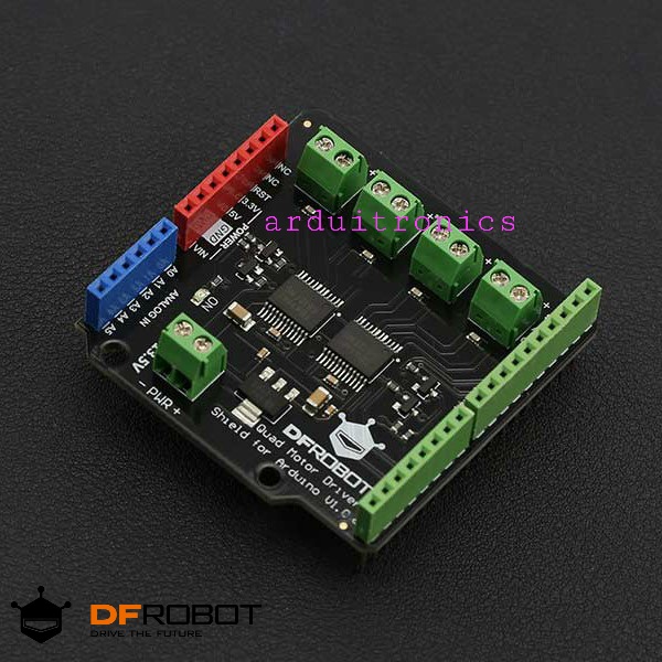 Quad DC Motor Driver Shield for Arduino (แท้จาก DFRobot)