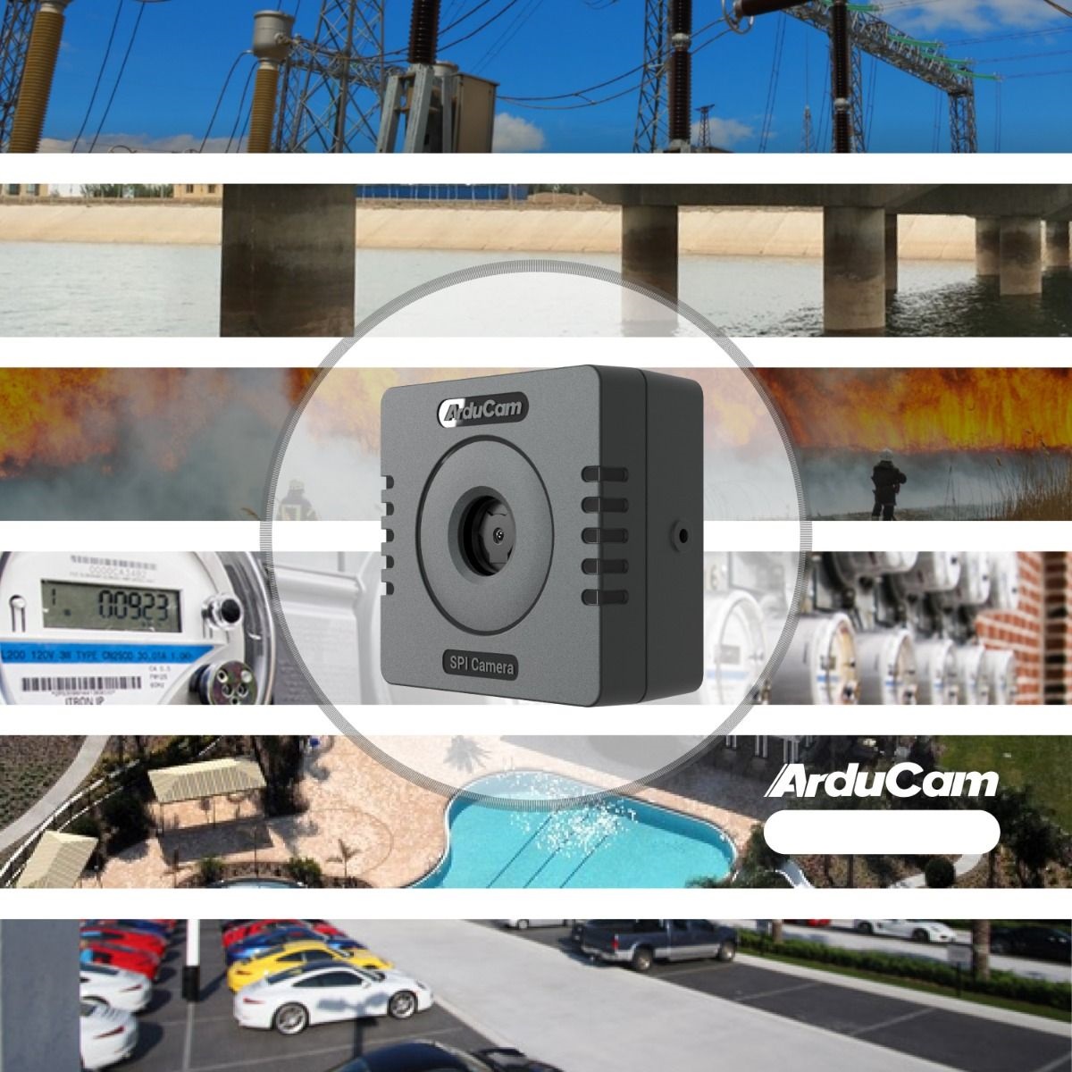 Mega 5MP SPI Camera Module with Autofocus Lens for Any Microcontroller