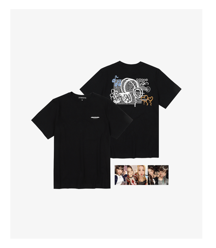 LE SSERAFIM -LE SSERAFIM 'FEARNADA' 2023 S/S MD -S/S T-Shirt เบอร์ M