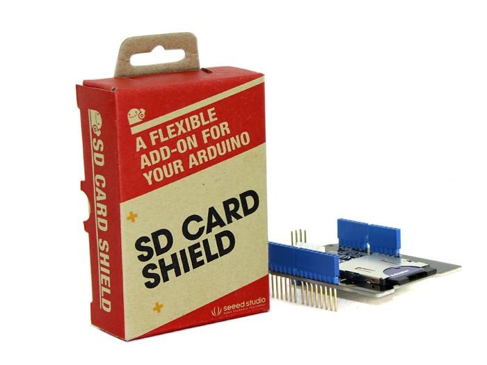 SD Card Shield V4 - Pin Headers ยังไม่บัคกรี (แท้จาก SeeedStudio)