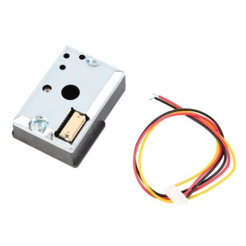 Sharp Dust Sensor (GP2Y1051AU0F) with Temperature and PM2.5 Monitoring Board + Free Cable