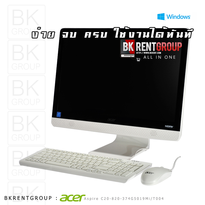 AIO Acer Aspire C20-820-374G5019Mi/T004