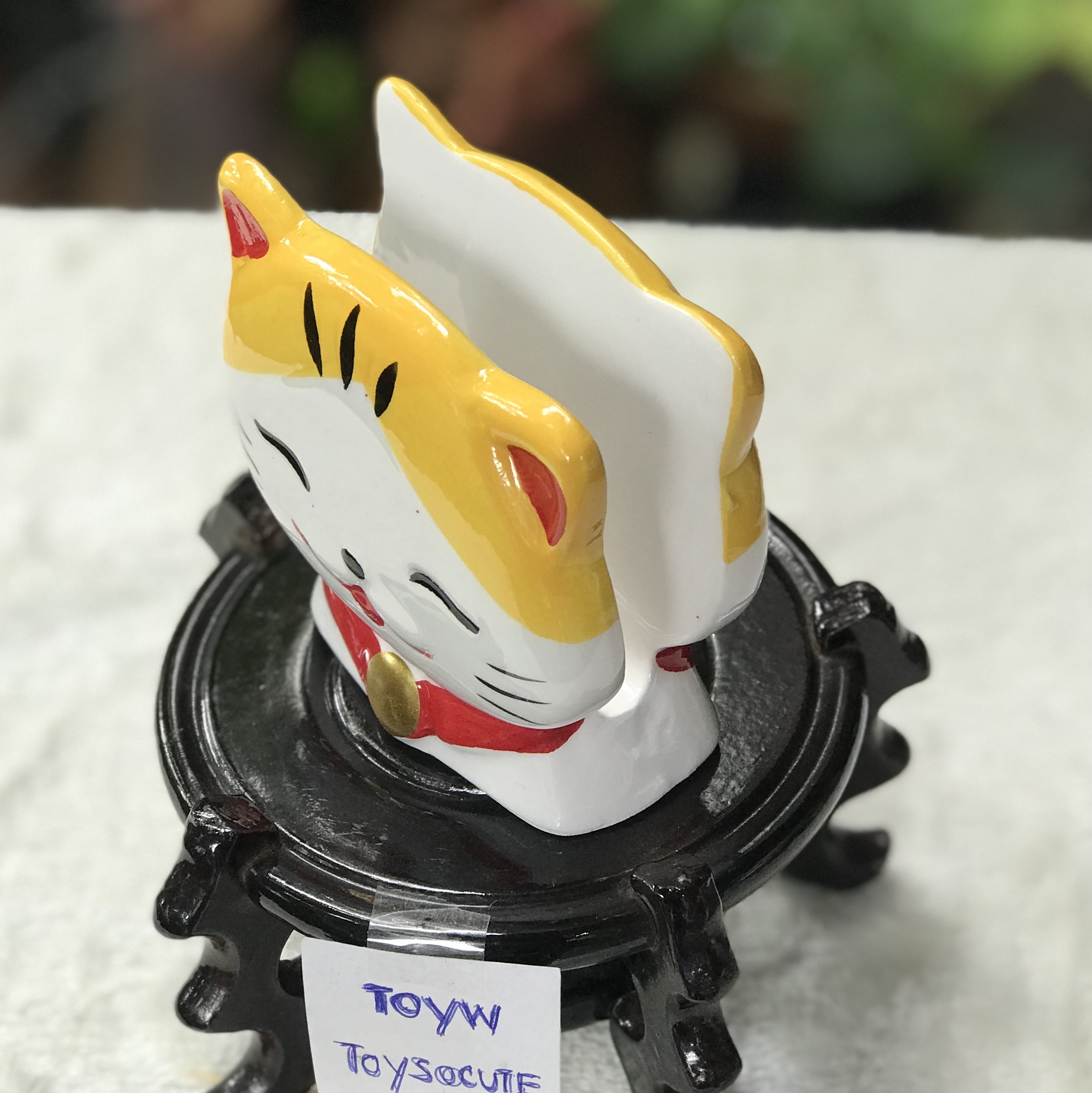 ชิ้นละ 390 บาท ของที่ระลึก ของพรีเมี่ยม Lucky Cat ภัตตาคารอาหารญี่ปุ่นฟูจิ ปี 2024 Napkin Holder แมวเนโกะ แมว Fuji อาหารญี่ปุ่นฟูจิ