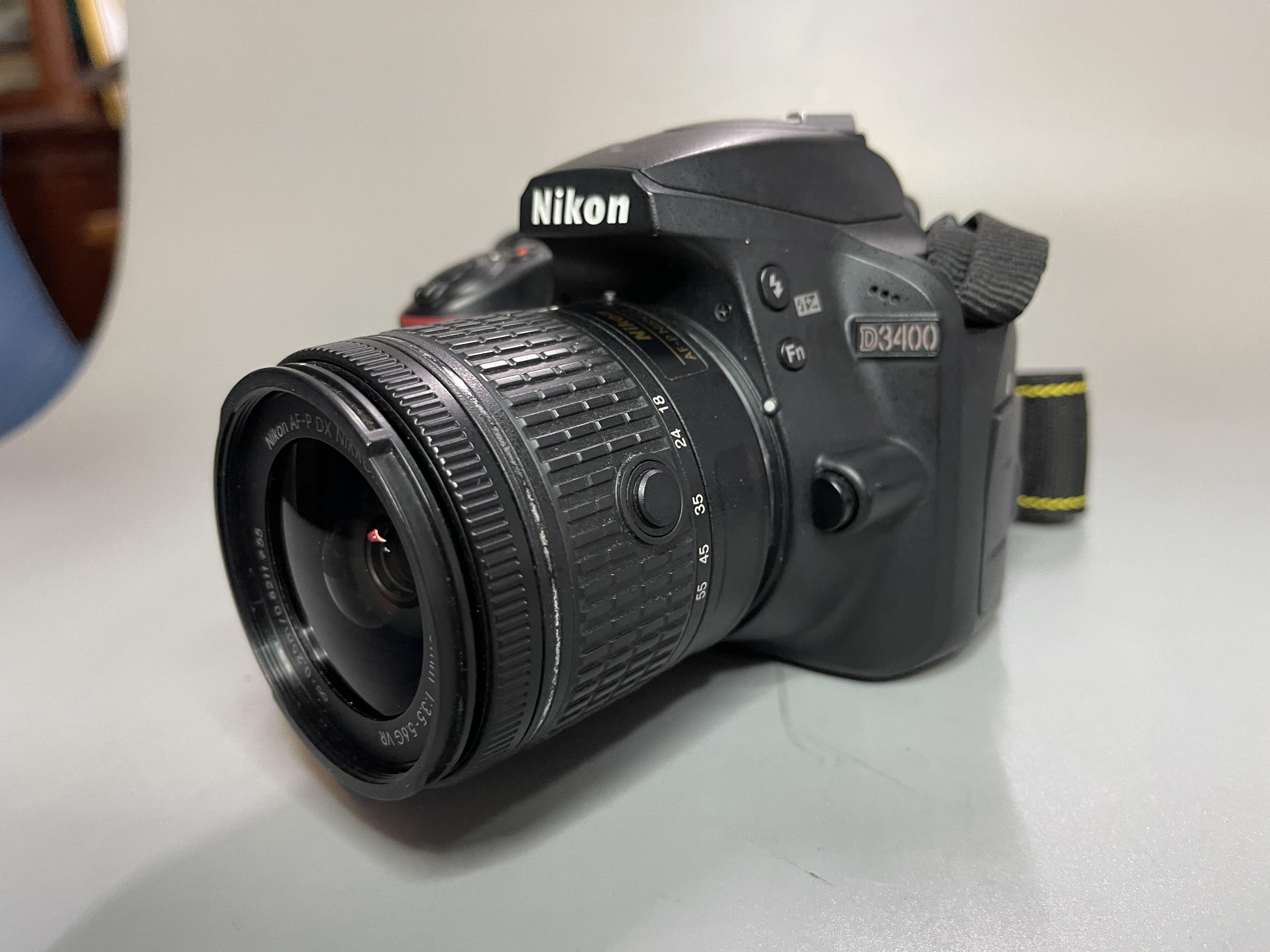 ขายNikon D3400 + Lens AF-P DX 18-55mmG VR ชัตเตอร์ 2,636รูป สภาพใหม่มาก