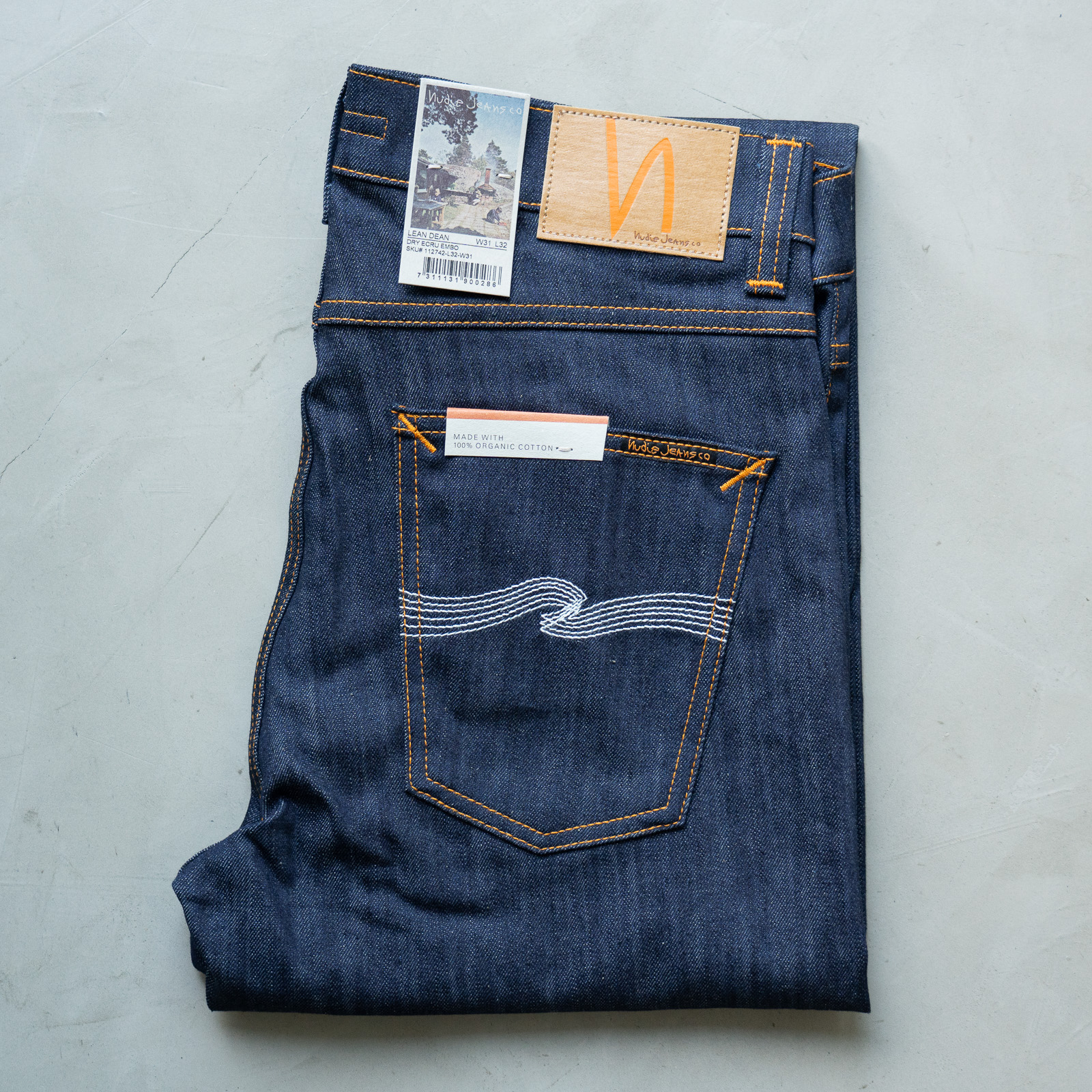 *Lean Dean Dry Ecru Embo [ผ้าดิบ]