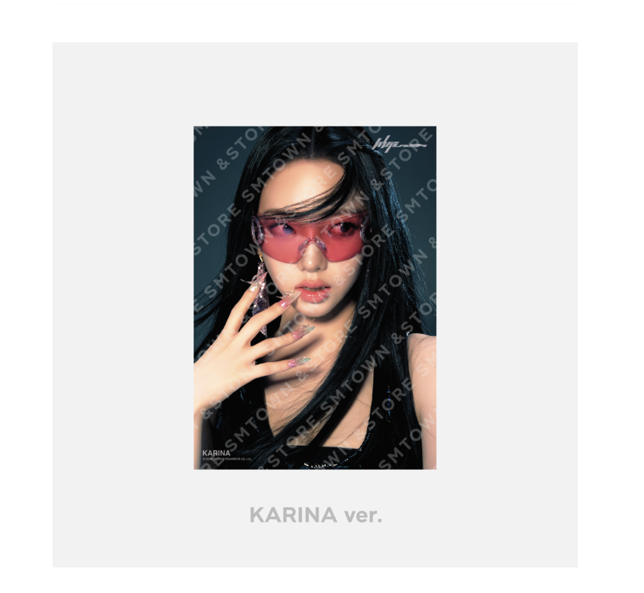 aespa -aespa WEEK –A4 Photo แบบ Karina