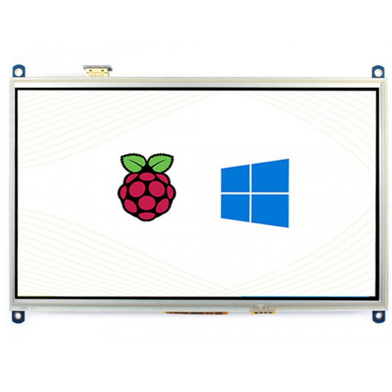 [ยี่ห้อ Waveshare] จอ 10.1 inch Resistive Touch Screen LCD, 1024×600, HDMI, IPS, Supports Raspberry Pi / PC