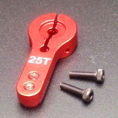 25T (สีแดง) Servo Metal Rocker (ใช้ได้กับ MG995 MG946R MG996R MG945 S3003)