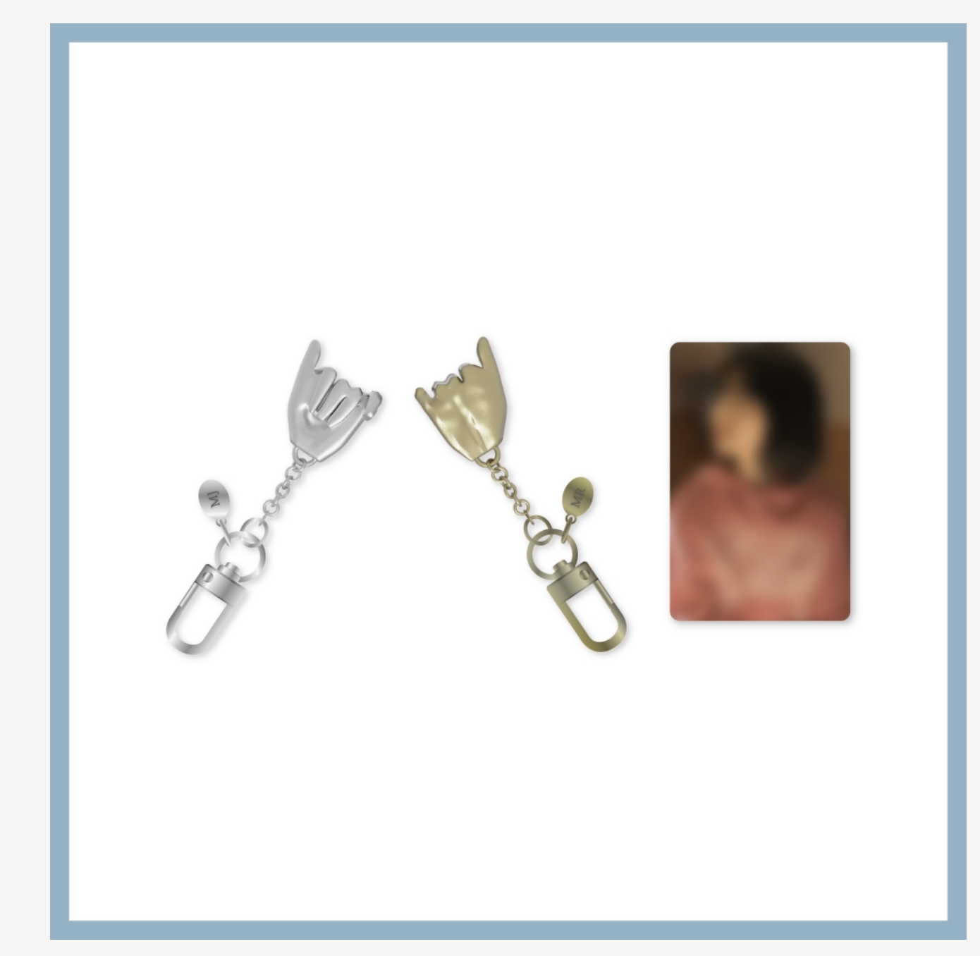 เพลงประกอบซีรีย์เกาหลี.Our Unwritten Seoul MD - ของสะสม. Metal keyring & photo card set.