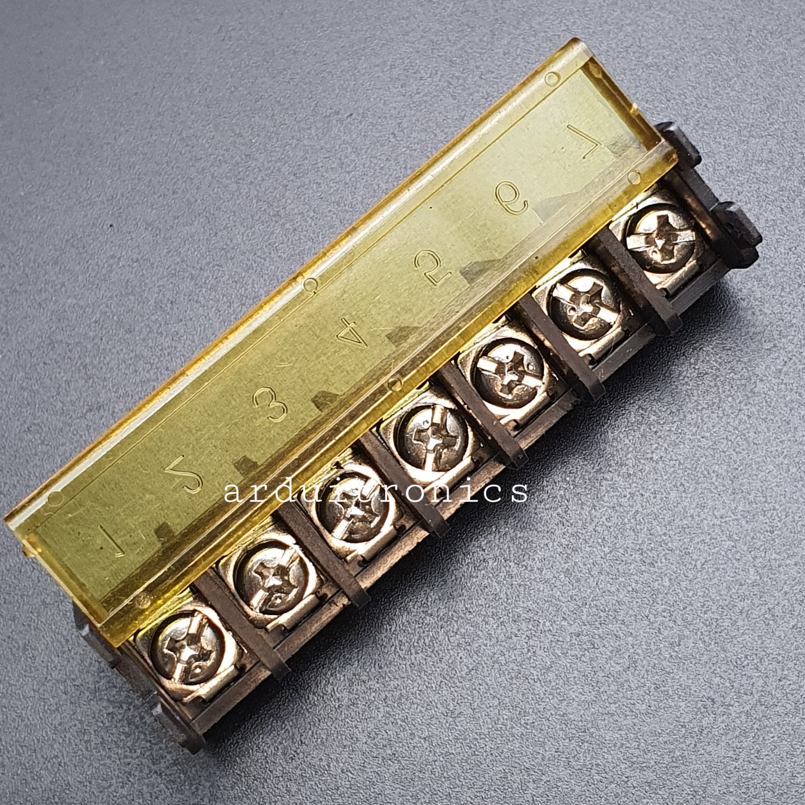 ขั้วต่อ Terminal Block HB-9500 (25A) แบบ 7 ช่อง แบบมีฝาครอบ