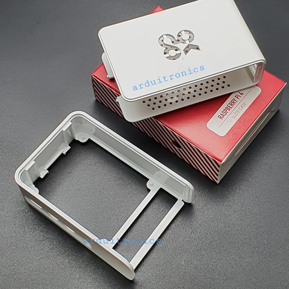 Official Case for Raspberry Pi 4ฺB ฺBlack - แบบฝาเลื่อน (สีดำ)