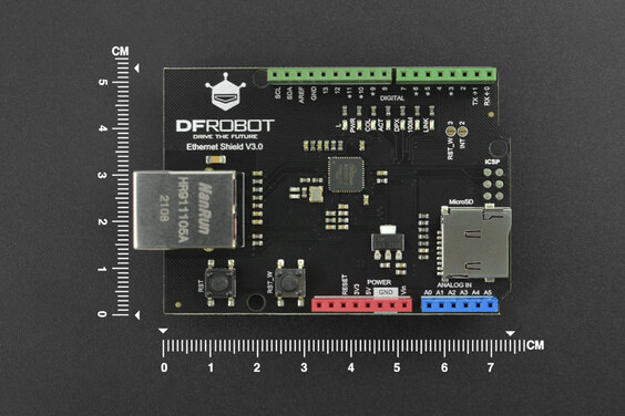 DFRduino Ethernet Shield V3.0 - W5100S (Support Mega and Micro SD) - ของแท้ DFRobot