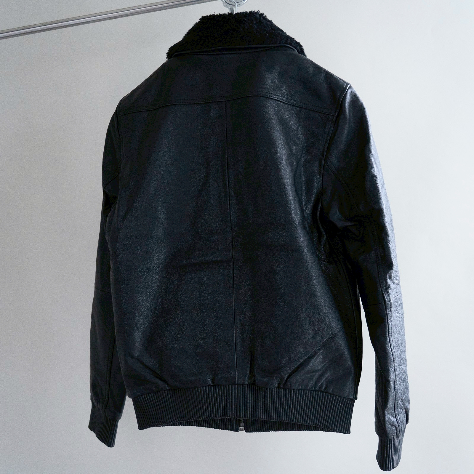 Tjalle - Leather Pile Jacket