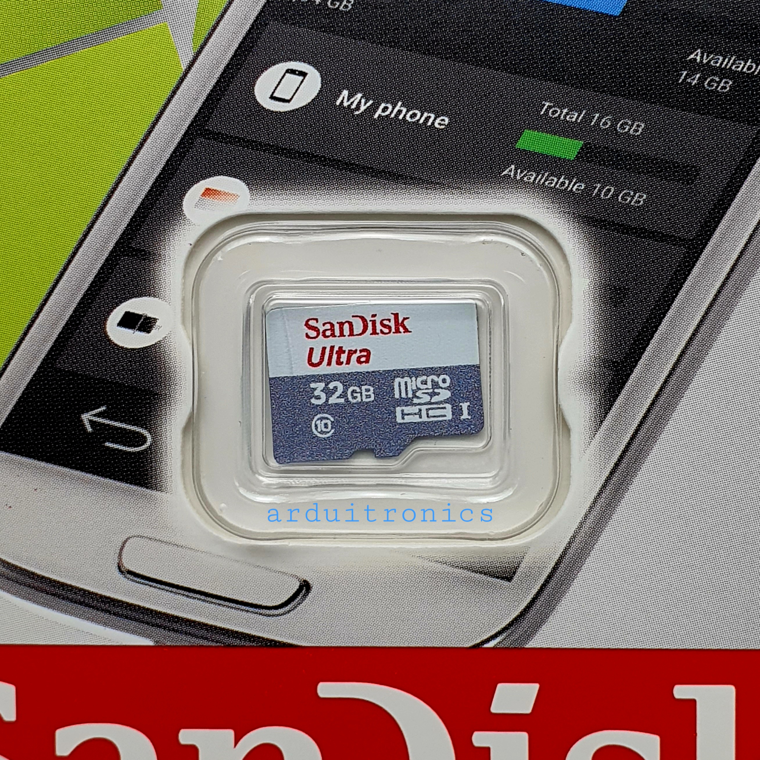 SanDisk Ultra MicroSDHC UHS-I SDCard 32GB Class 10 (speed upto 100MB/s)