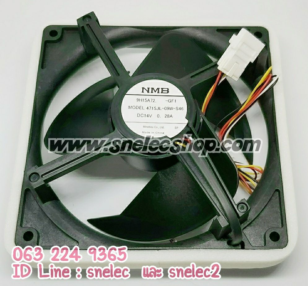 พัดลมตู้เย็น ฮิตาชิ พาร์ท PTR-Z610EMX*017 ใช้ได้กับรุ่น R-Z440VX , R-Z480VX
