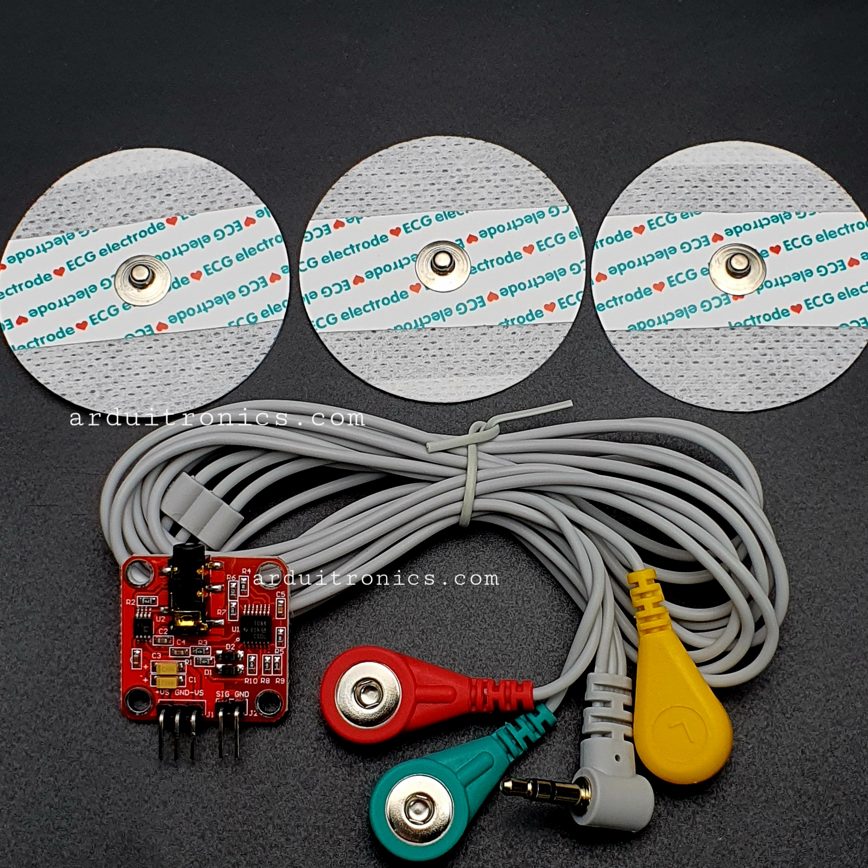 EMG Muscle Sensor Module + Free Electrode Pads