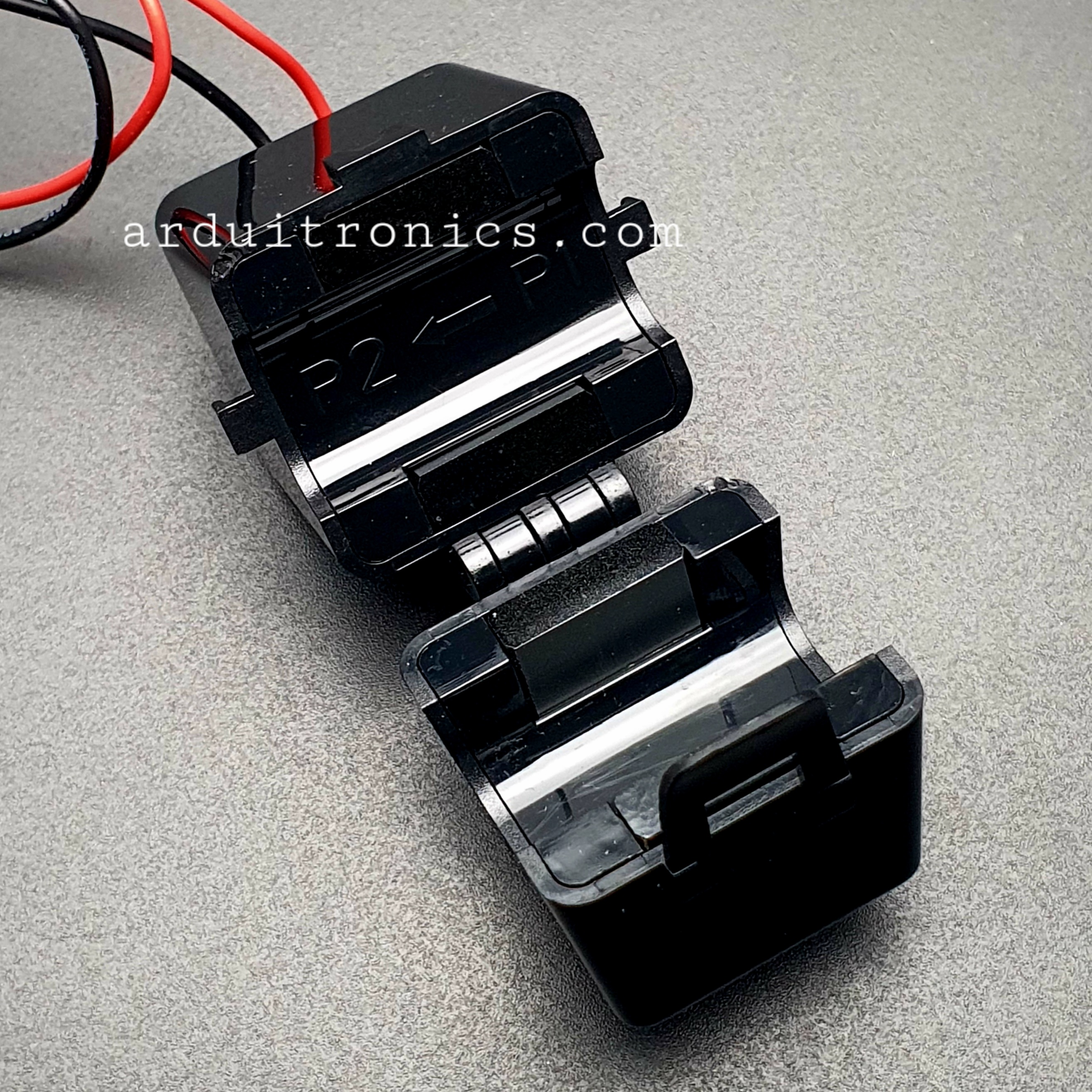 PZEM-004T AC Digital Power Energy Meter Module with Open/Close Current Transformer แบบมีกรอบใสอย่างดี