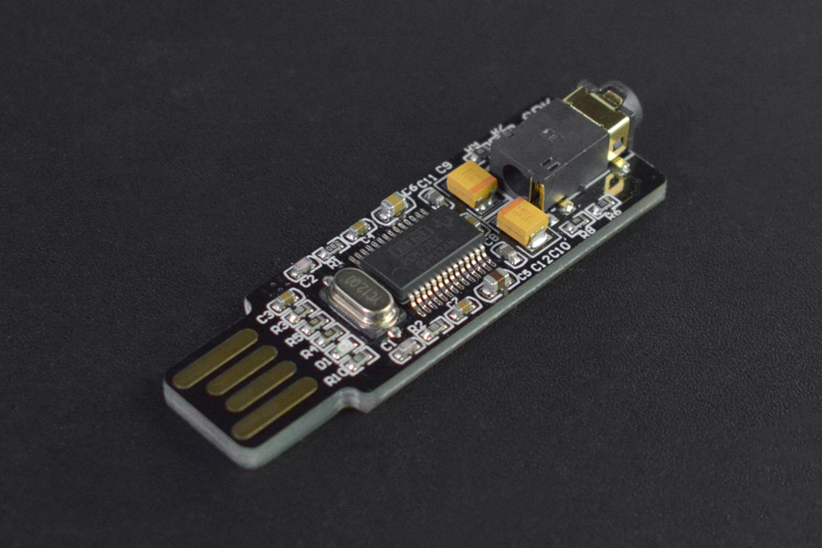 Mini USB External Sound Card for NVIDIA Jetson Nano/ Raspberry Pi 400 (แท้จาก DFRobot)
