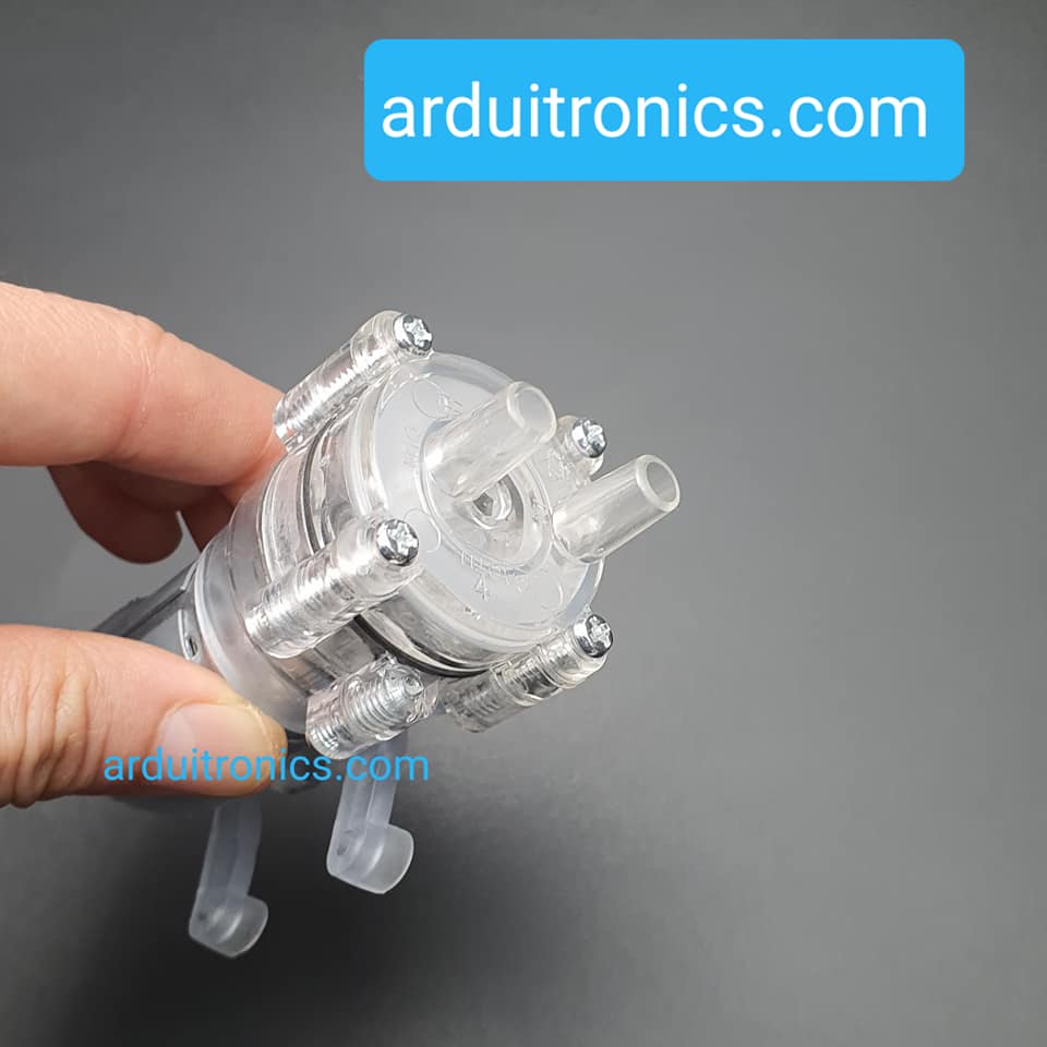 R385 Diaphragm Pump 12VDC (1.8L/min) - ไดอะแฟรมปั๊มน้ำ (สีใส)