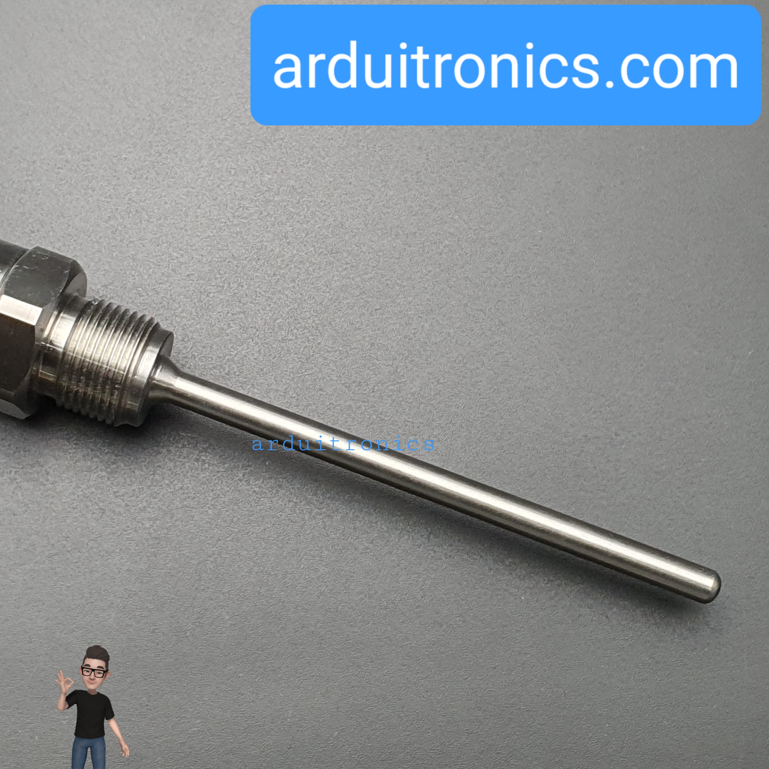 Industrial Unibody Temperature Transmitter, Stainless Steel Probe, RS485 Bus (แท้จาก Waveshare)