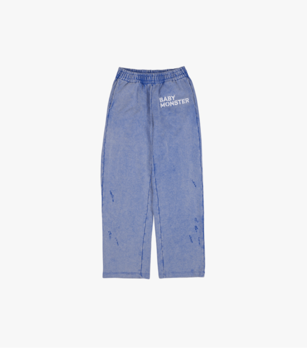 BABYMONSTER -[HELLOMONSTERS]BABYMONSTER SWEAT 2-WAY PANTS_SKY BLUE