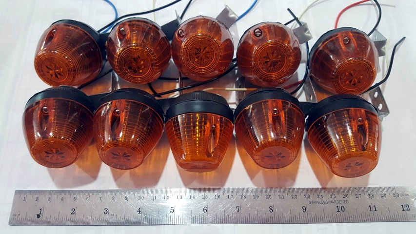 ไฟ ET + ขาเหล็ก สีส้ม 12V / 24V (ราคาต่อ 10 ดวง)