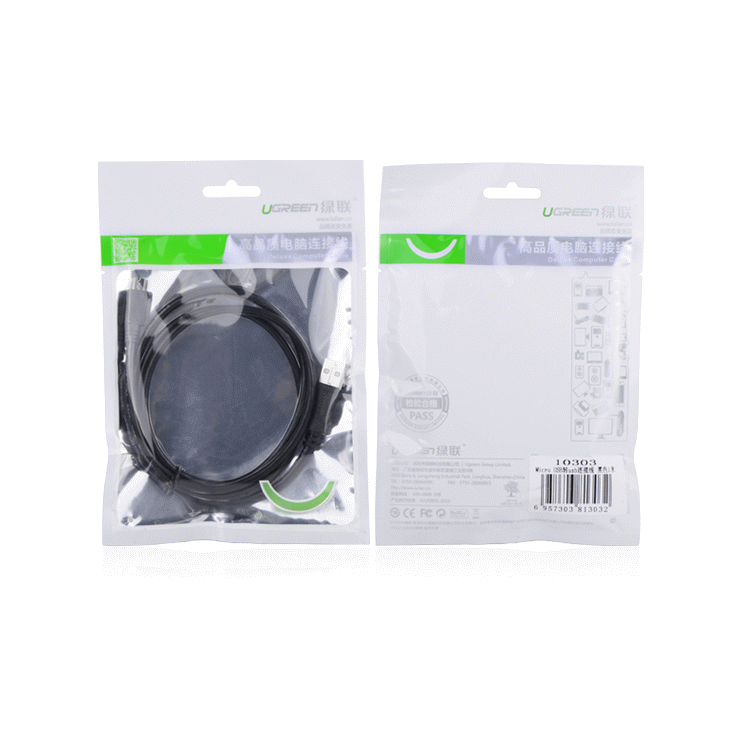 สาย Micro USB2.0 อย่างดี 5p (1 Meter) Deluxe Computer Cable