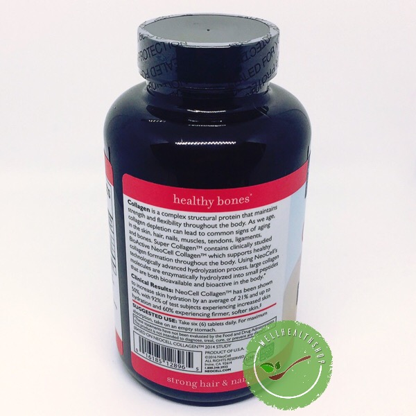 Neocell super Collagen +C 6000mg 250 Tablets นีโอเซล ซุปเปอร์คอลลาเจน พลัส ซี