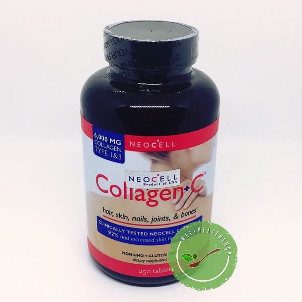 Neocell super Collagen +C 6000mg 250 Tablets นีโอเซล ซุปเปอร์คอลลาเจน พลัส ซี