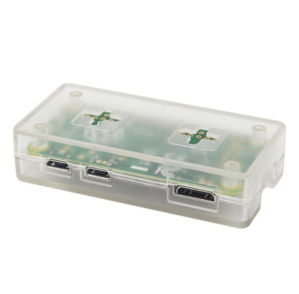 Raspberry Pi Zero W Enclosure With GPIO Reference Transparent Color