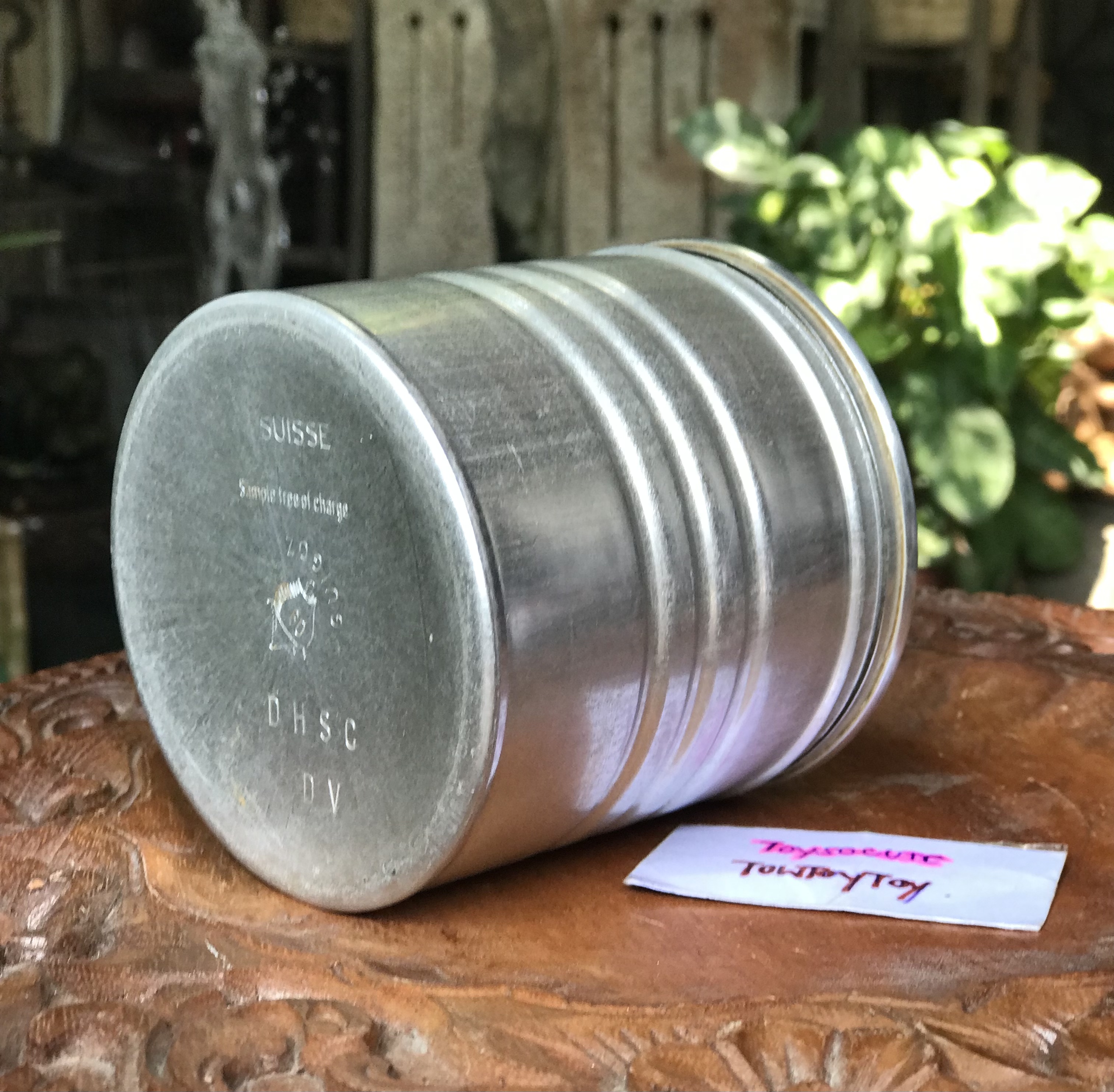 ของสะสมหายาก ใบสั้นๆ กระป๋องนมตราหมีโบราณใบสั้น Holland Guigoz ไม่รั่ว ไม่ผุ