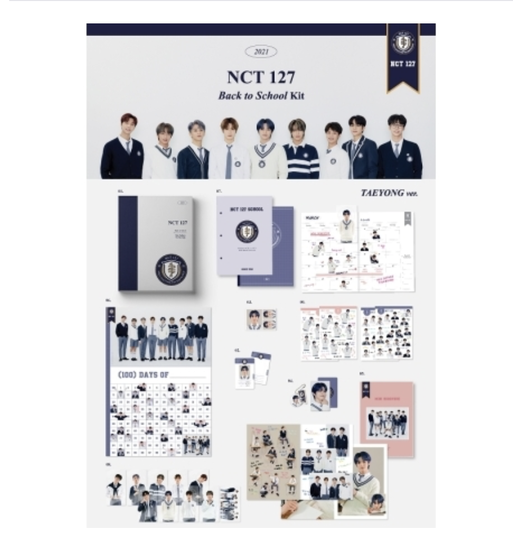 NCT 127 -แบบ Jaehyun 2021 NCT 127 Back to School Kit