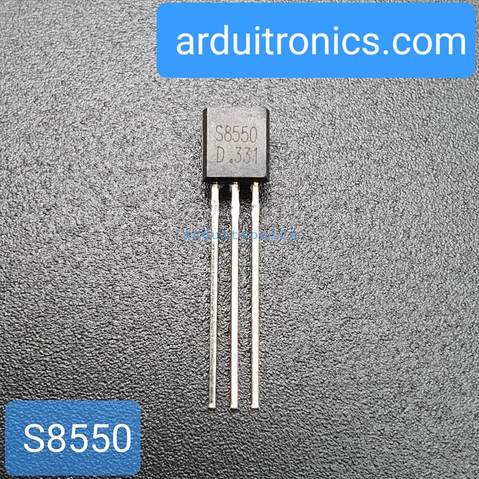 Transistor S8550 0.5A 40V PNP Power Transistor ทรานซิสเตอร์เบอร์ 8550 จำนวน 1 ชิ้น
