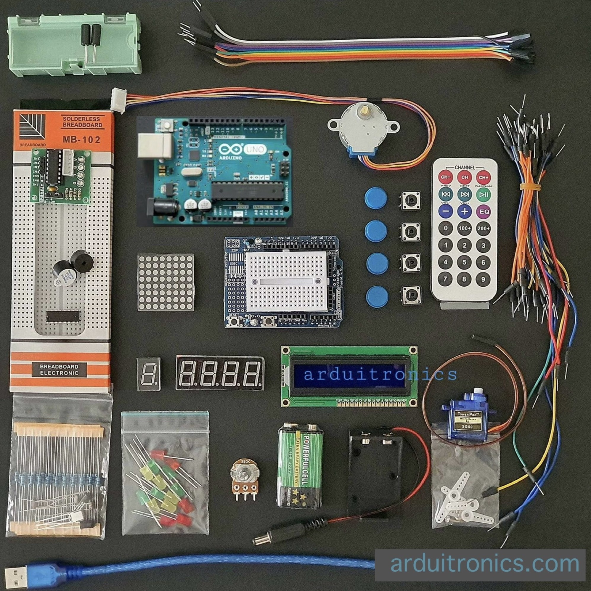 Arduino UNO R3 (แท้ Made in Italy) + Starter Kit 3 + หนังสือการใช้งาน Arduino ของ ETT