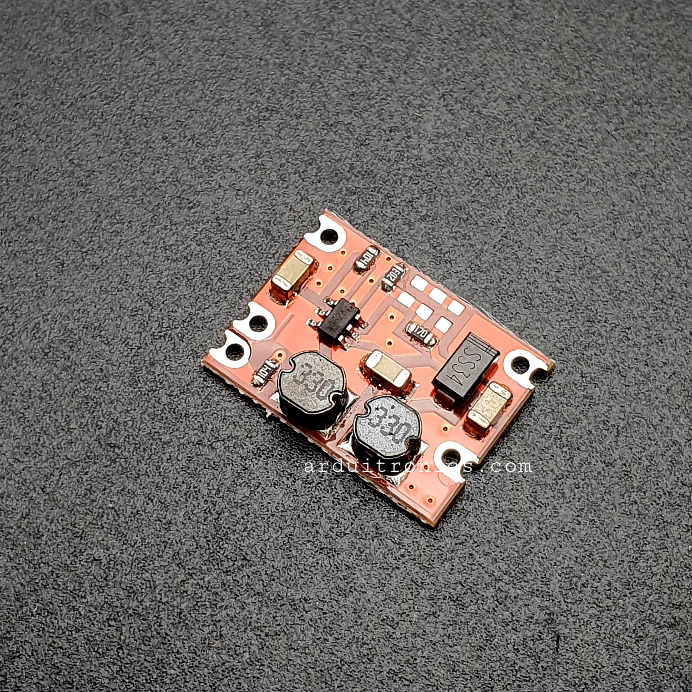 DC Automatic Step-Up and Step-Down Power Supply Module 3-15V to 5V 600mA โมดูลแปลงไฟ 3-15V เป็น 5V 600mA