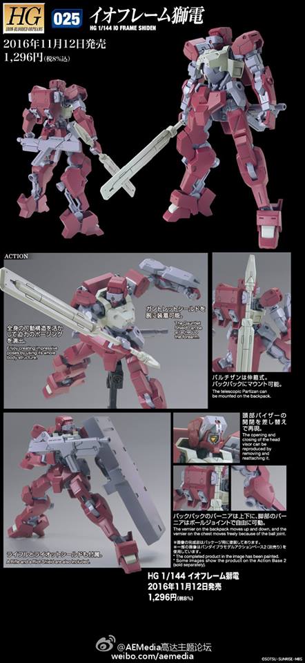 HG 1/144 IO Frame Shiden