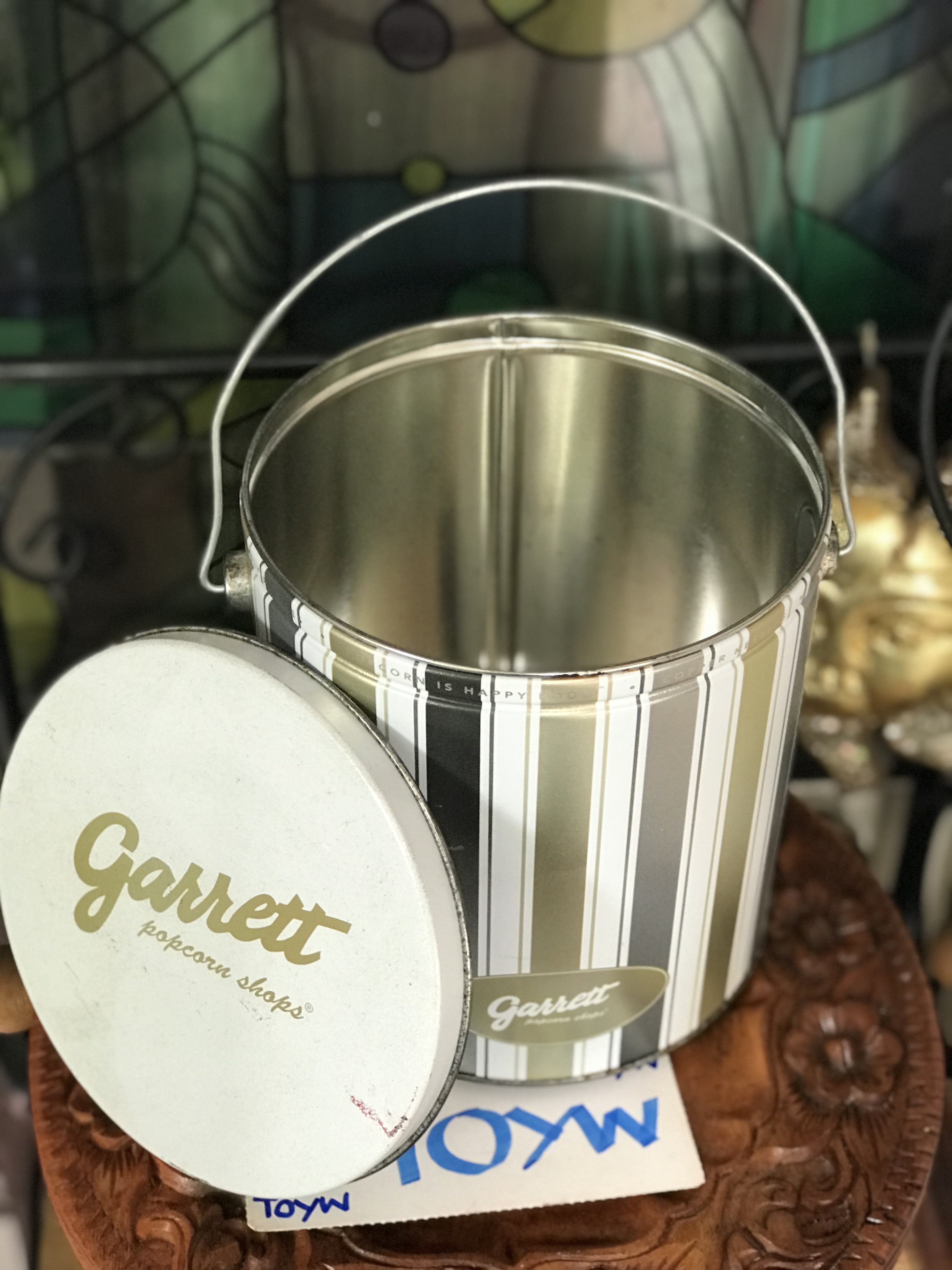 เริ่มต้น 290 บาท มิอสอง กระป๋อง ถังป็อบคอร์นกาเร็ต popcorn Garrett มีรอยบ้าง ไม่ผุ สำหรับนักสะสม