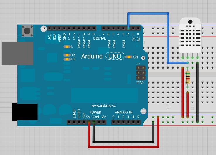 Digital Temperature and Humidity Sensor (DHT11)