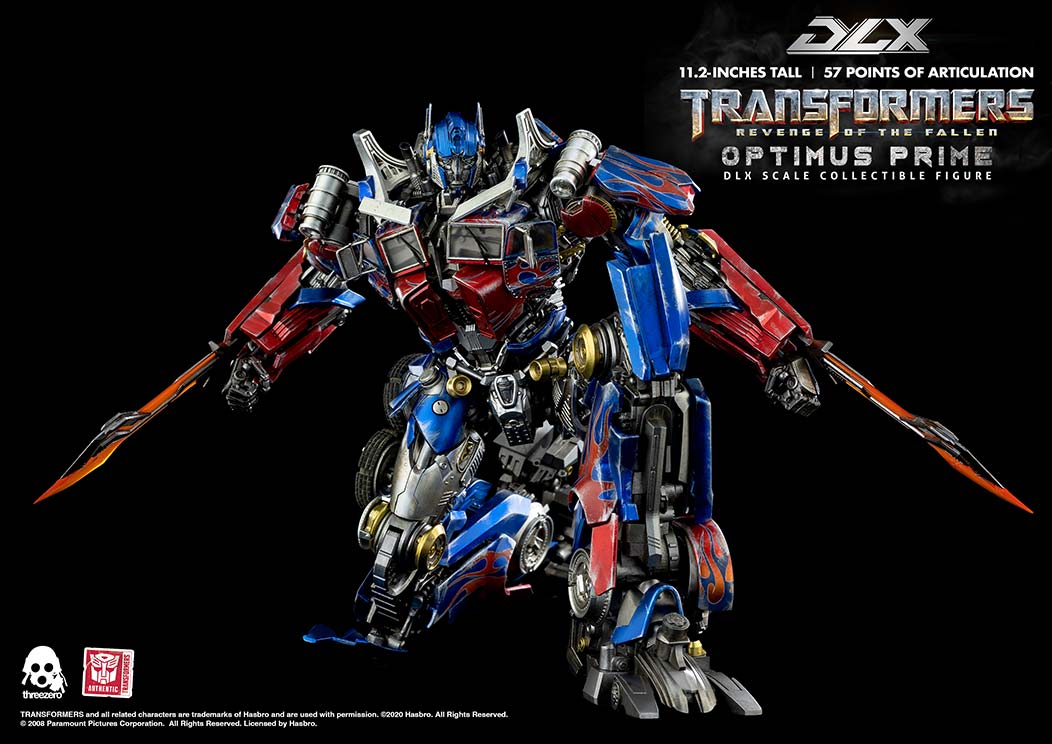 Three Zero Transformers: Revenge of the Fallen DLX Optimus Prime