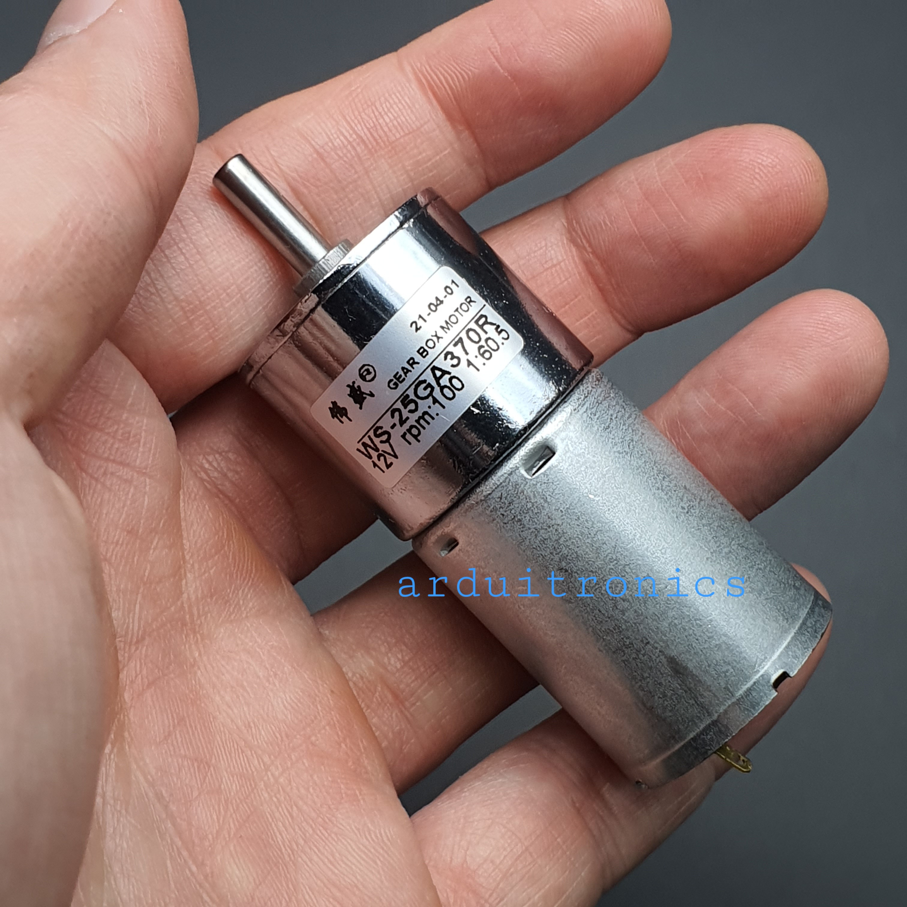 DC Motor Model 25GA370R มอเตอร์เกียร์ แกนกลาง รุ่น25 DC 12V:100RPM 25GA370R-12V-100