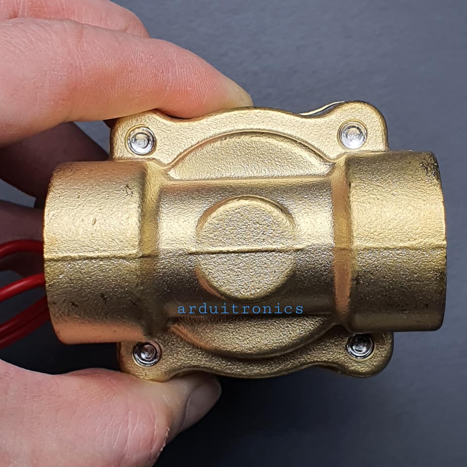 โซลินอยวาล์ว ทองเหลือง (Solenoid Valve Normally Closed) 6 หุน (3/4") 220VAC - ยี่ห้อ Senya 2W-200-20