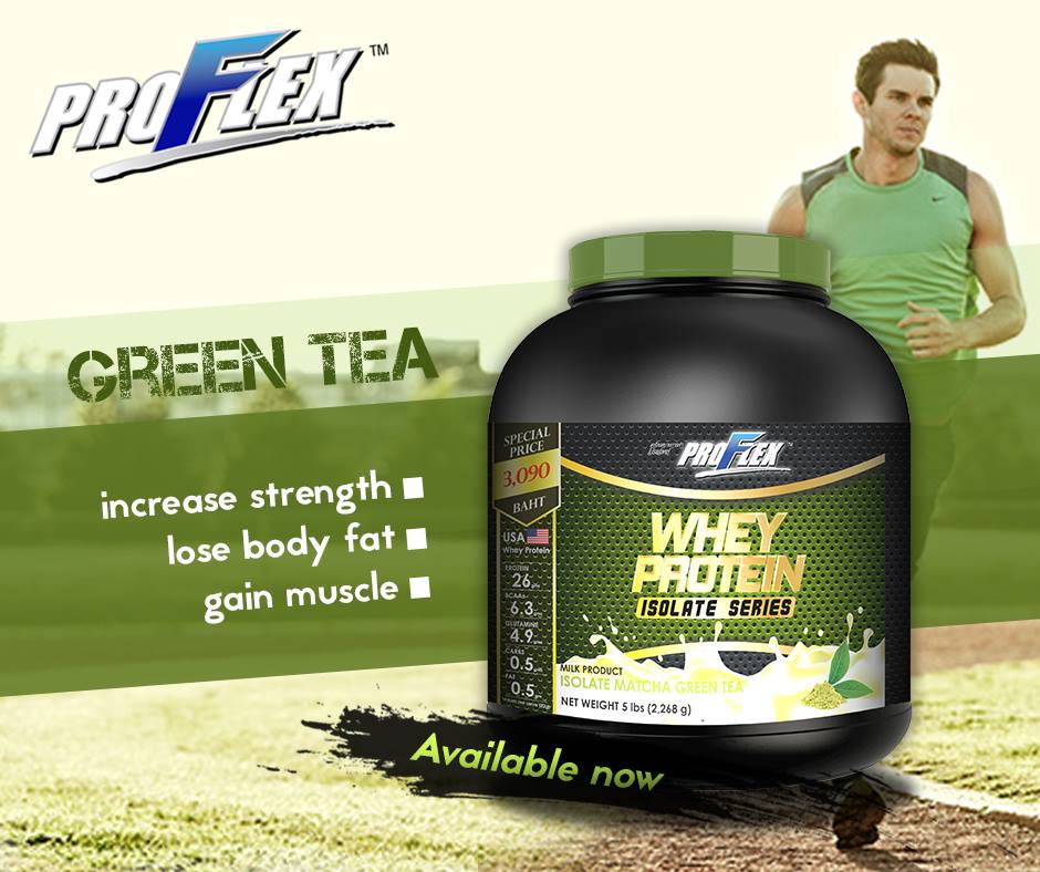 Proflex Whey Protein Isolate Matcha Green Tea โปรเฟลคซ์ เวย์ โปรตีน ไอโซเลท