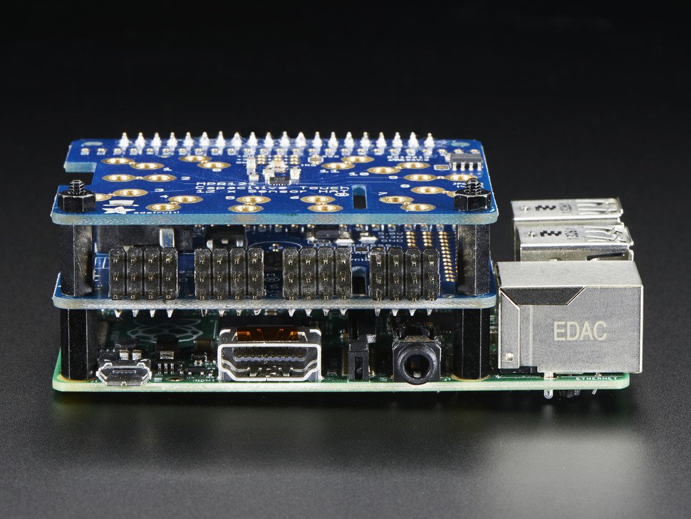 Brass M2.5 Standoffs for Pi HATs - Black Plated - Pack of 2 (Adafruit)