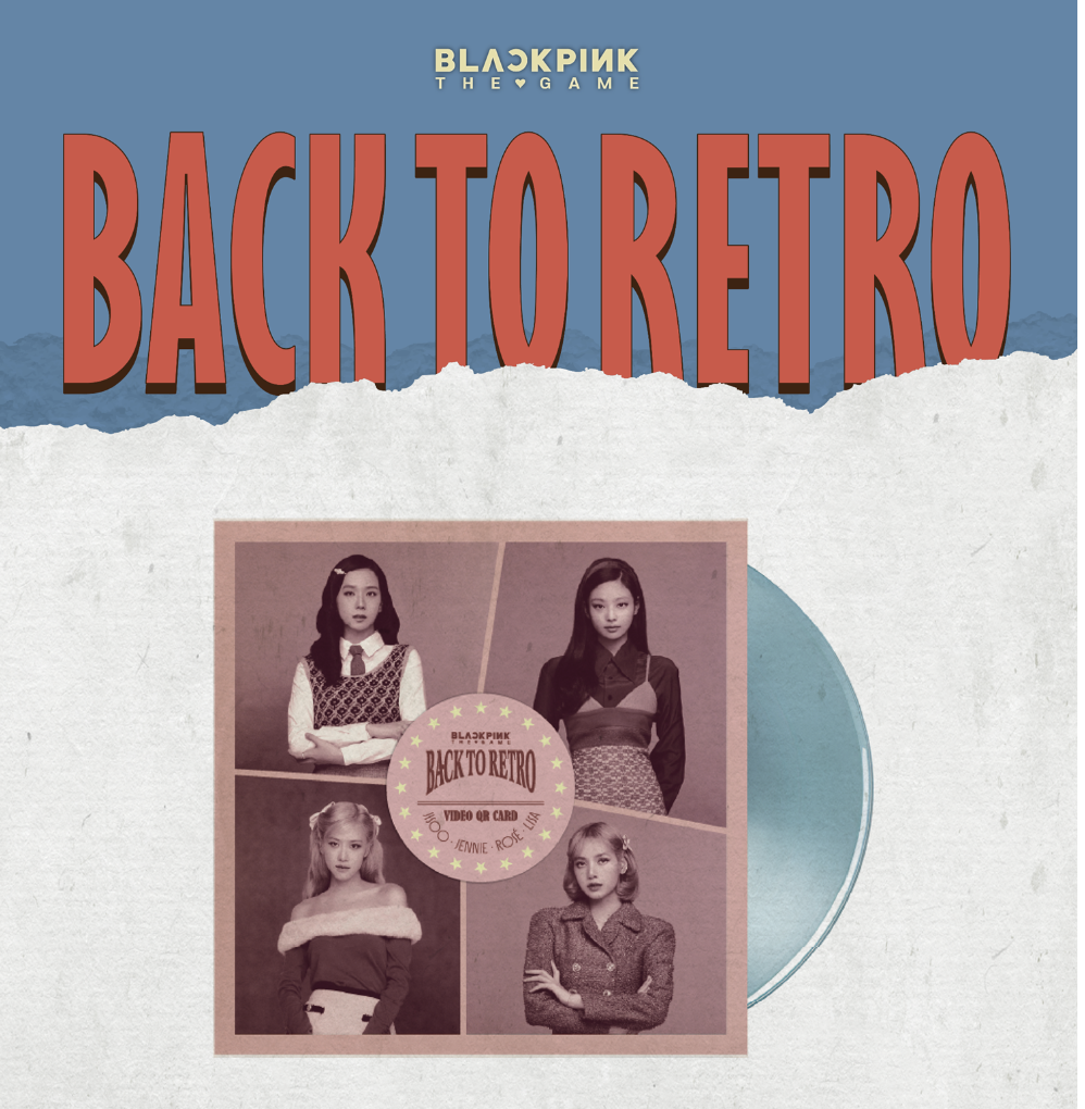 BLACKPINK - BLACKPINK THE GAME PHOTOCARD COLLECTION] BACK TO RETRO