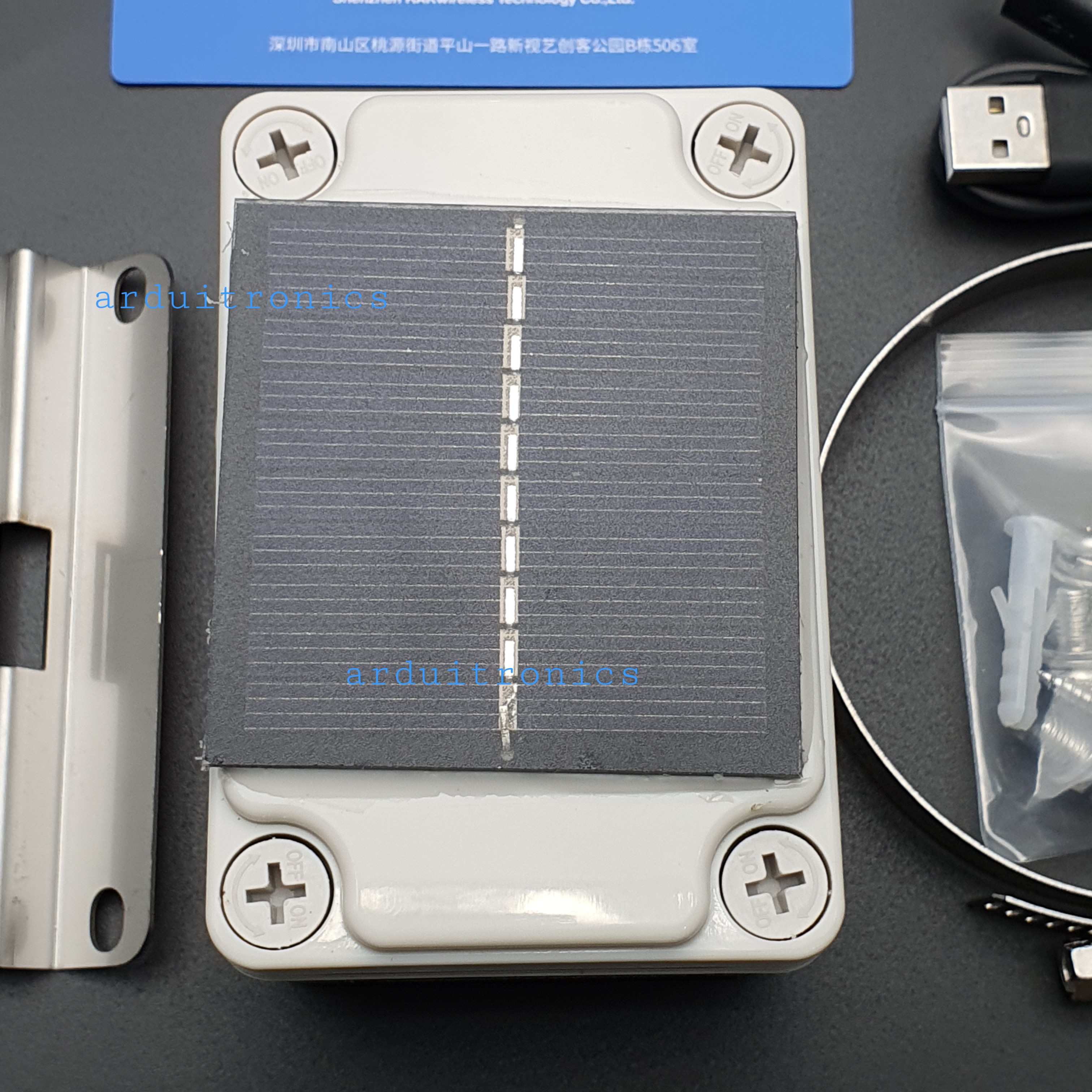 LoRa GPS Tracker Node RAK7205 - AS923 Outdoor and Waterproof Housing with Solar Panel