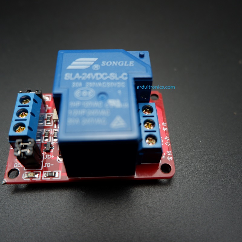 30A 24VDC Power Relay Coil ( High/Low Level Trigger )