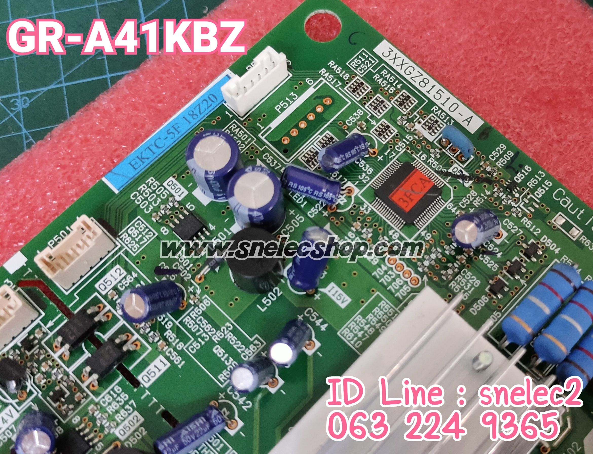 บอร์ดตู้เย็น แผงวงจรตู้เย็น TOSHIBA รุ่น GR-A41KBZ