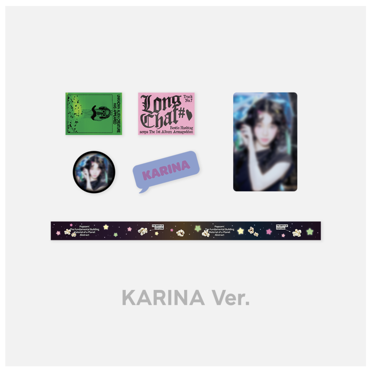 aespa - aespa Armageddon MD - ของสะสม - Roll Masking Tape Set แบบ Karina